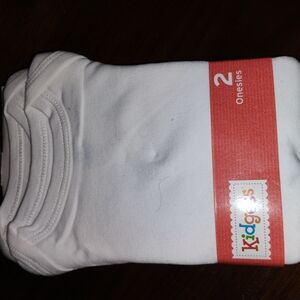 Kidgets White Bodysuits - 2 Pack